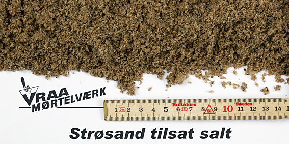 Strøsand tilsat salt